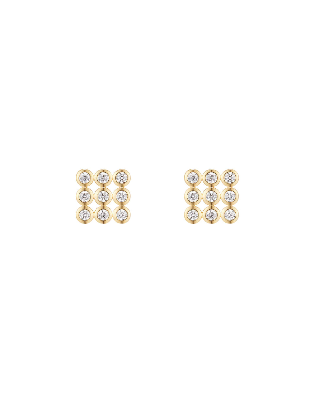 Numbering - Square Cluster Earrings #3325 product image 6 | TRAB K-Fashion Australia