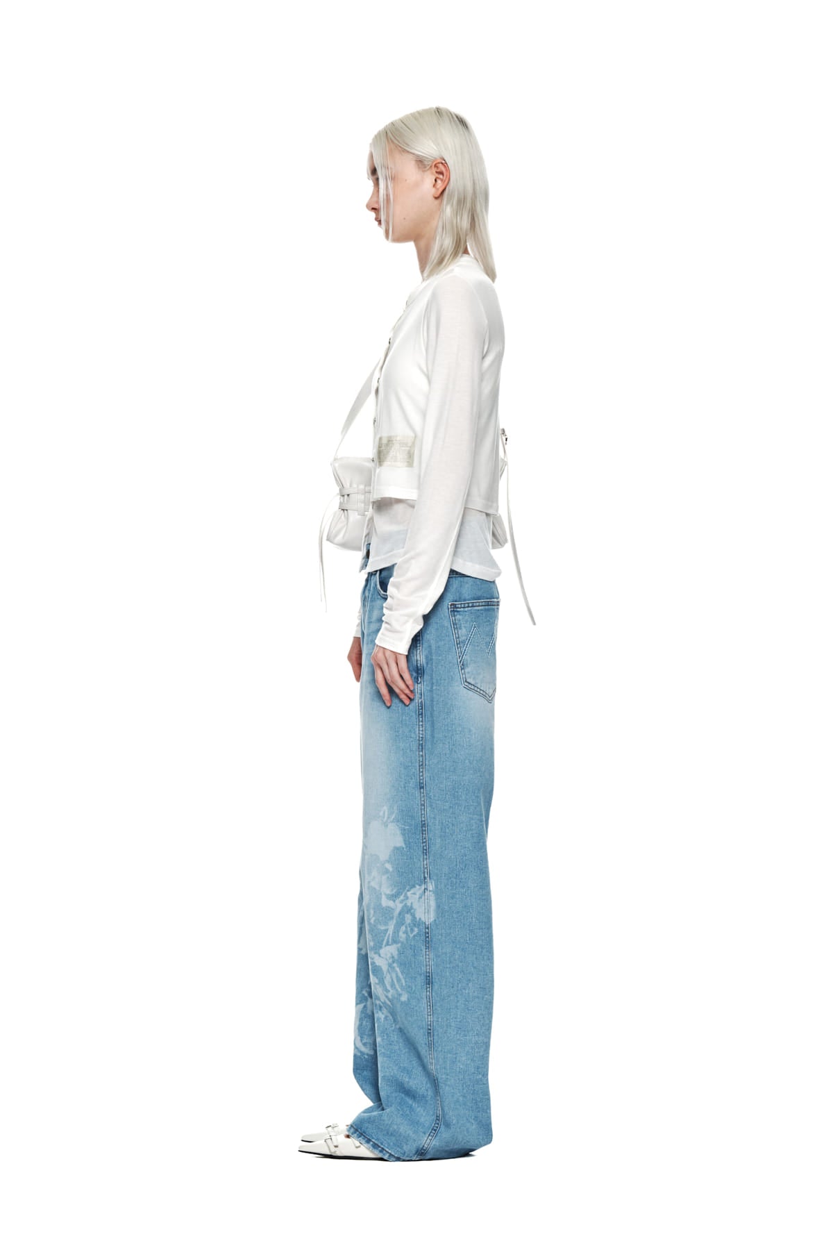 Matin Kim - Layered Snap Cardigan (White) product image 6 | TRAB K-Fashion Australia