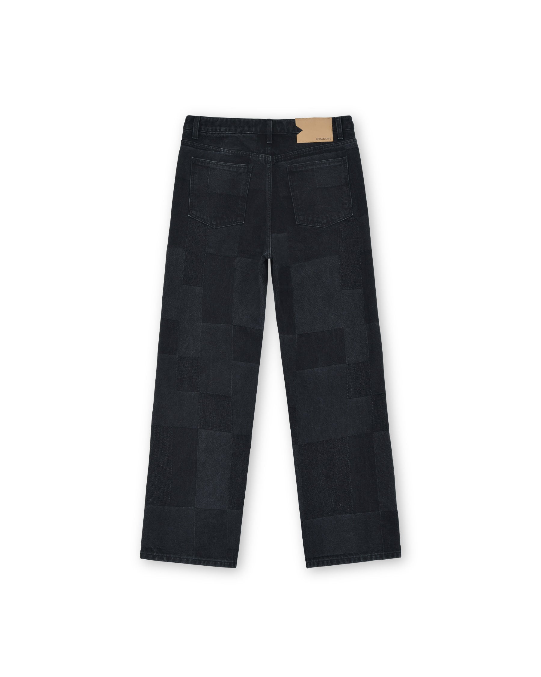 Brownyard - Regular Denim (Patch Work Black) product image 4 | TRAB K-Fashion Australia