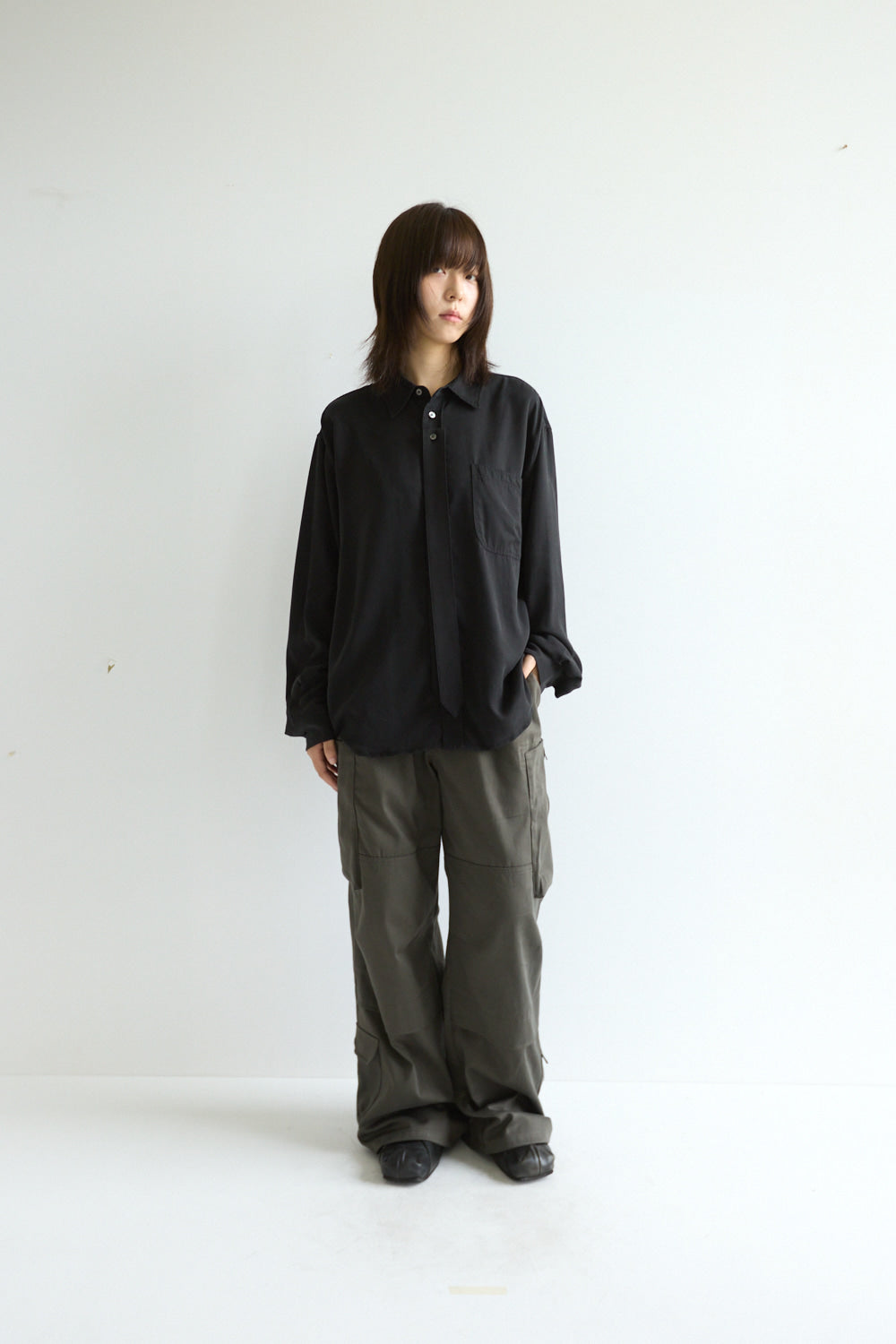 Hatchingroom - Tie Shirt Faded (Black) product image 3 | TRAB K-Fashion Australia