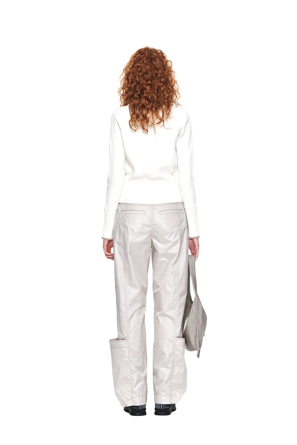 Matin Kim - Loose Pocket Nylon Pants (Beige) product image 7 | TRAB K-Fashion Australia