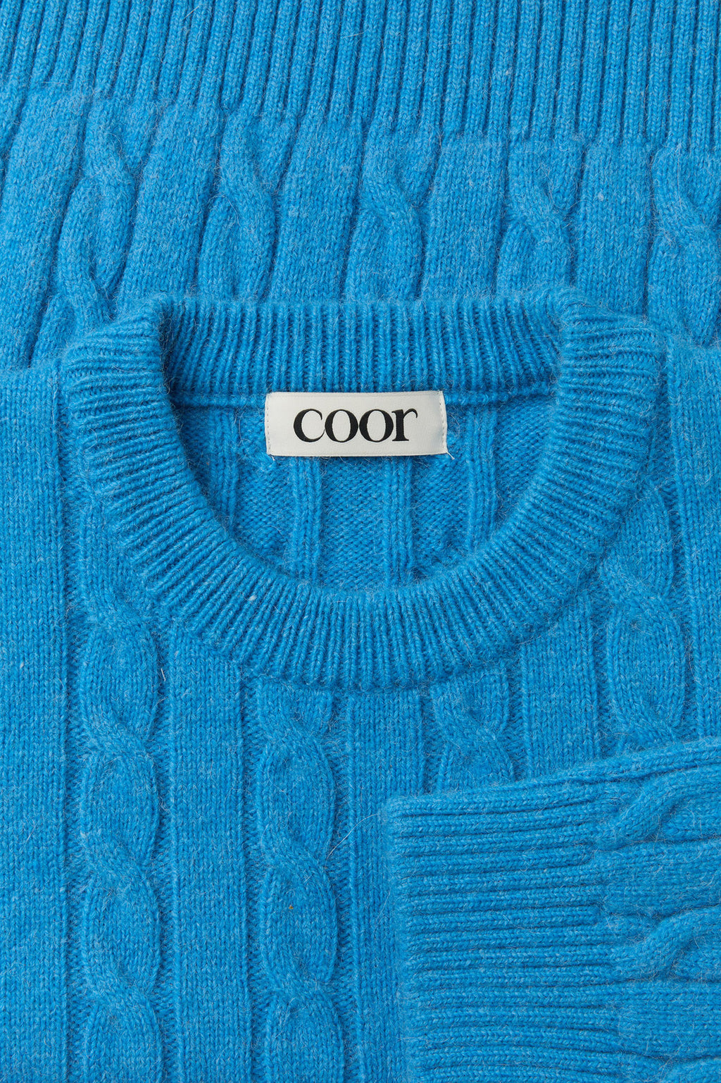 Coor - Alpaca Blend Cable Sweater (Blue Opal) product image 5 | TRAB K-Fashion Australia