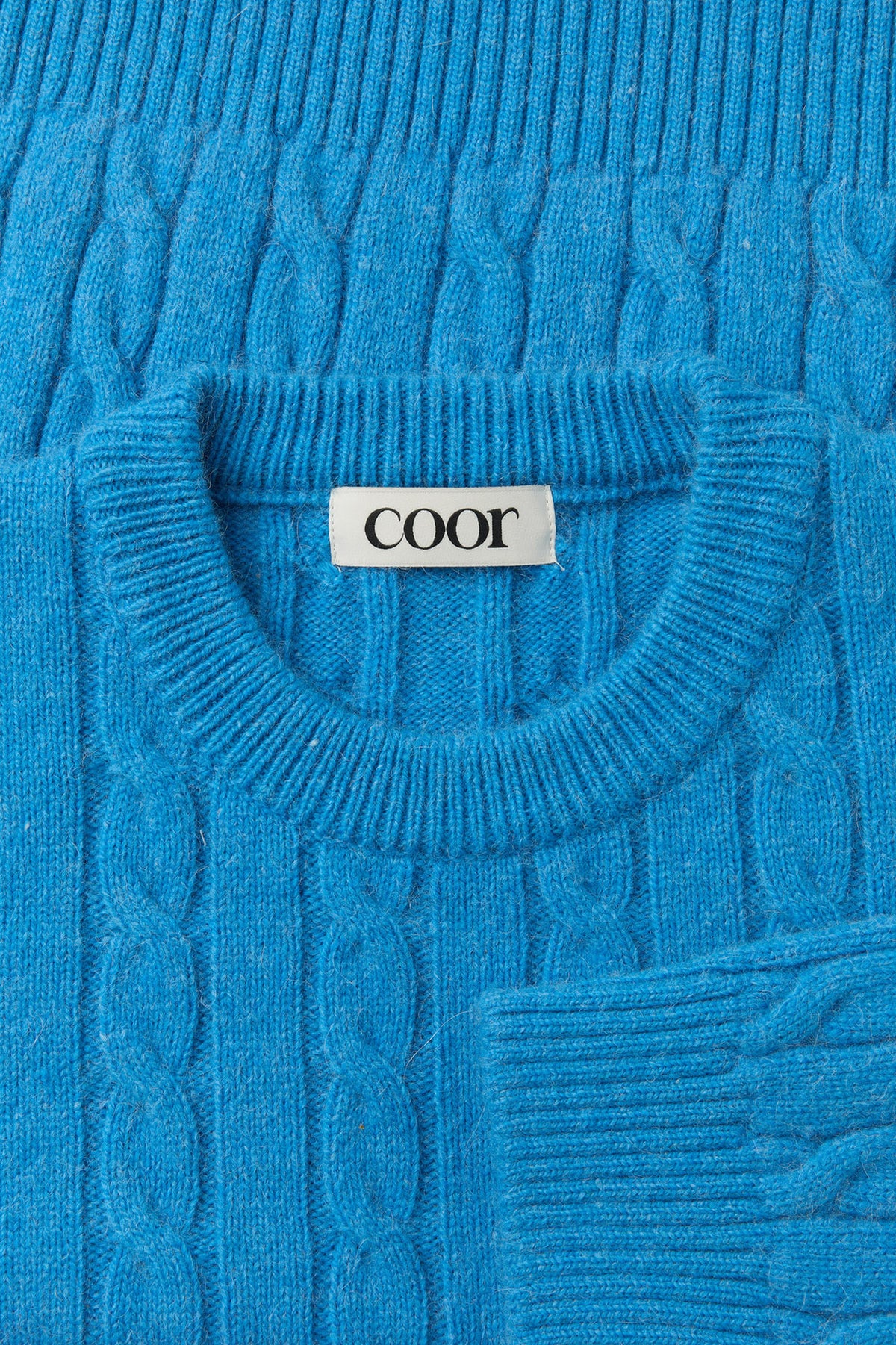 Coor - Alpaca Blend Cable Sweater (Blue Opal) product image 5 | TRAB K-Fashion Australia