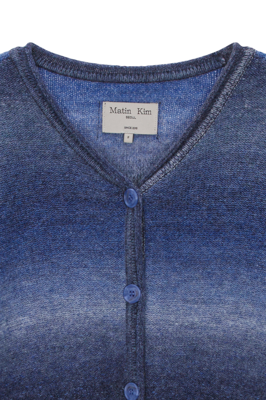 Matin Kim - Cozy Gradation Cardigan (Navy) product image 3 | TRAB K-Fashion Australia