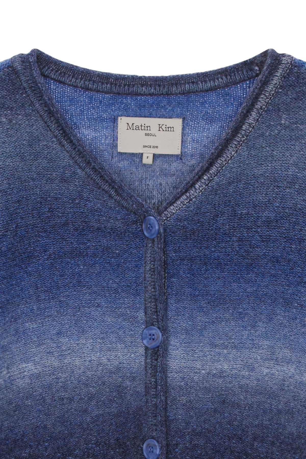 Matin Kim - Cozy Gradation Cardigan (Navy) product image 3 | TRAB K-Fashion Australia