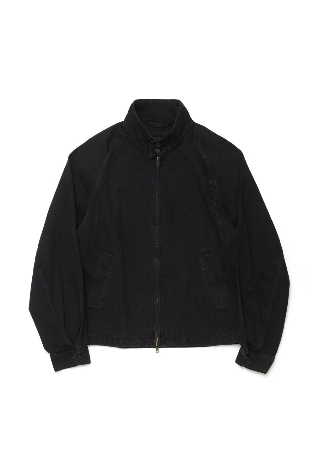 Hatchingroom - Harrington Denim Jacket (Black) product image 1 | TRAB K-Fashion Australia