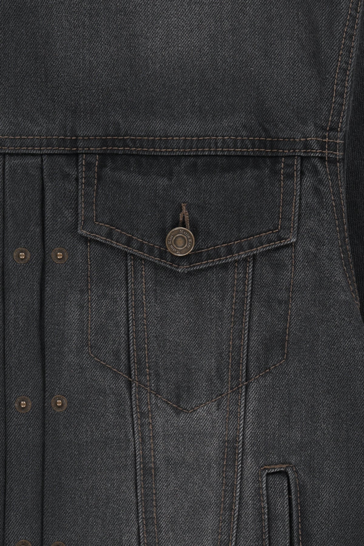 Matin Kim - Western Panel Hooded Denim Jumper (Black) product image 4 | TRAB K-Fashion Australia