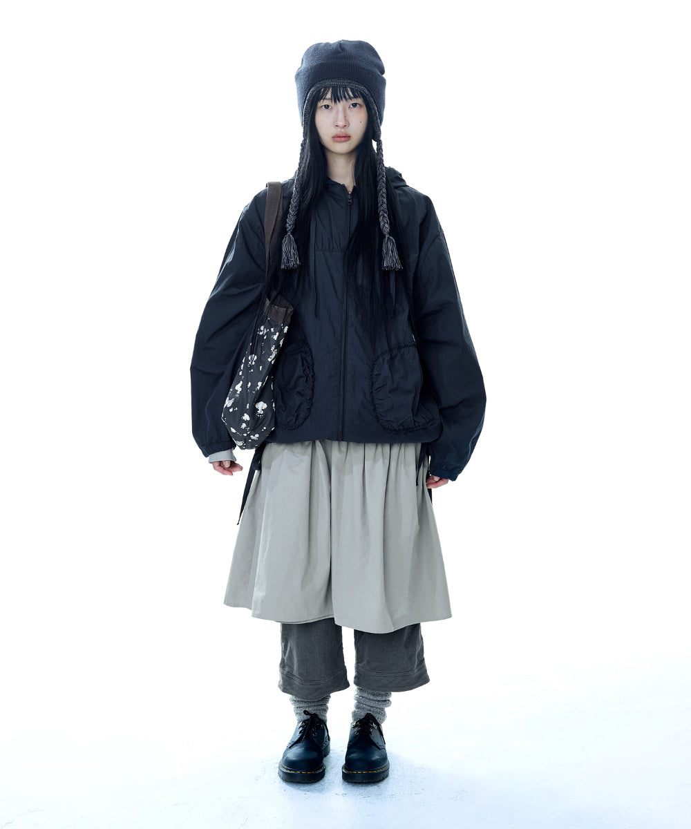 Coyseio - Check Wrinkles Wind Breaker (Navy) product image 11 | TRAB K-Fashion Australia