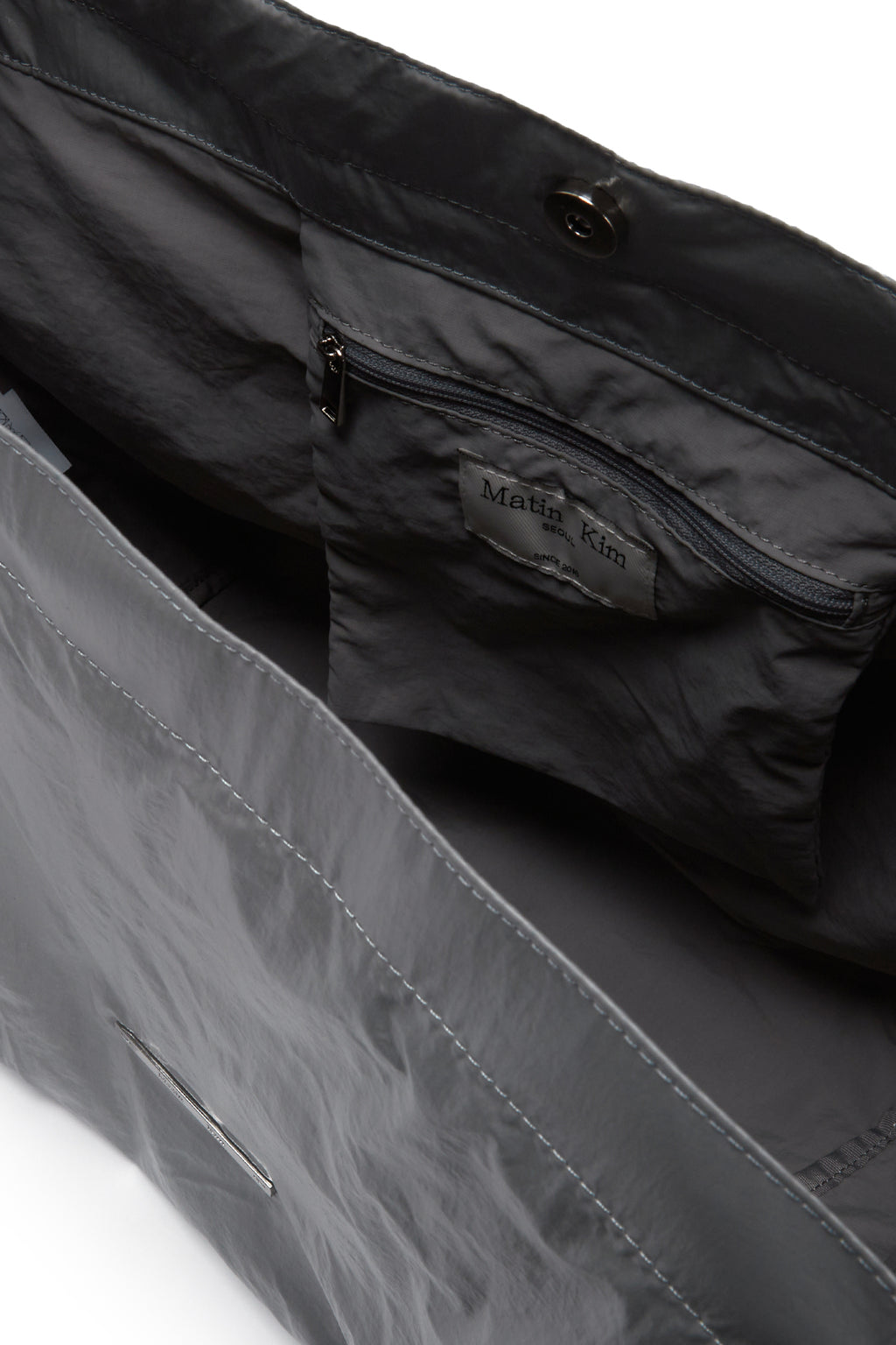 Matin Kim - Glossy Two Way Big Bag (Grey) product image 4 | TRAB K-Fashion Australia