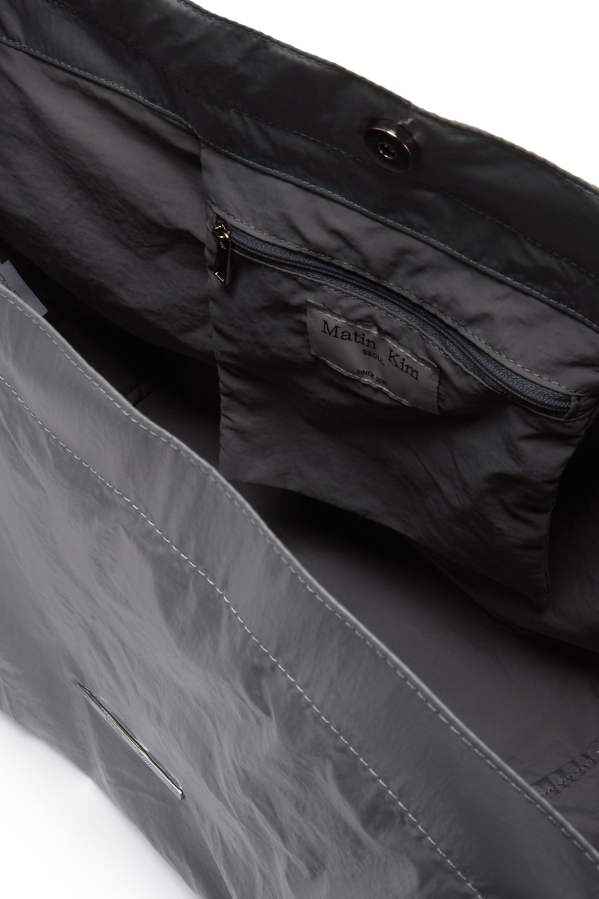 Matin Kim - Glossy Two Way Big Bag (Grey) product image 4 | TRAB K-Fashion Australia