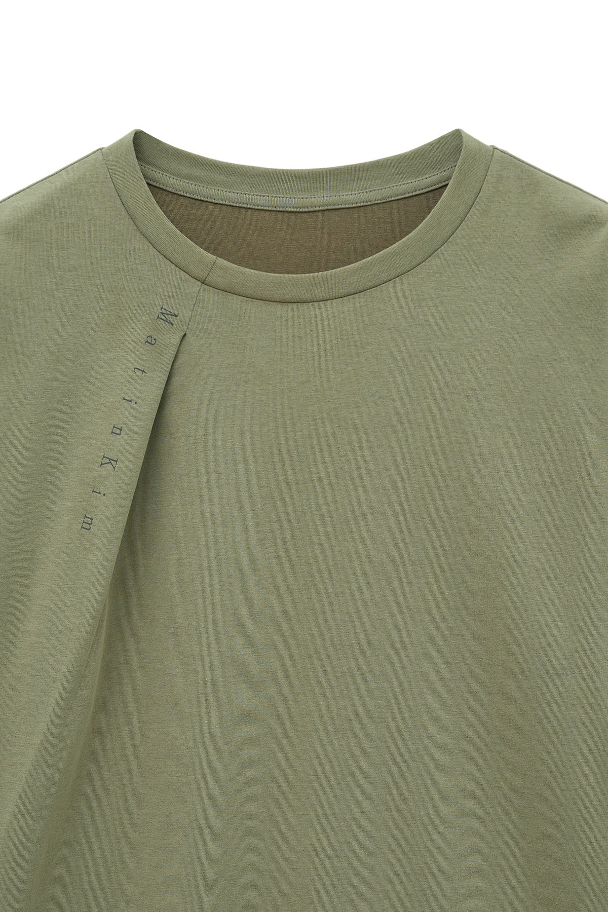 Matin Kim - Tuck Point Long Sleeve Top (Light Khaki) product image 3 | TRAB K-Fashion Australia