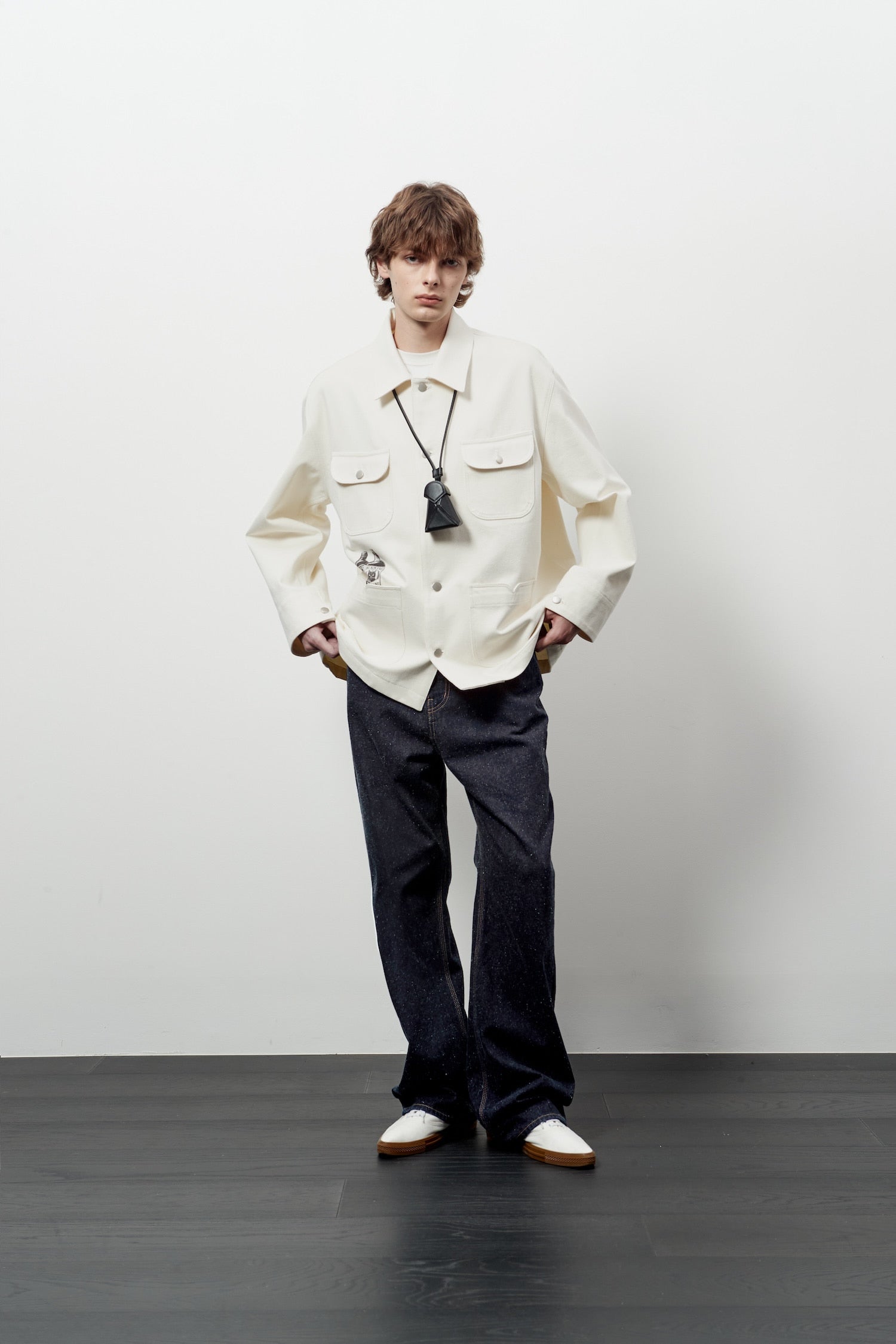 Stu - Printing Work Jacket (Cream) product image 5 | TRAB K-Fashion Australia