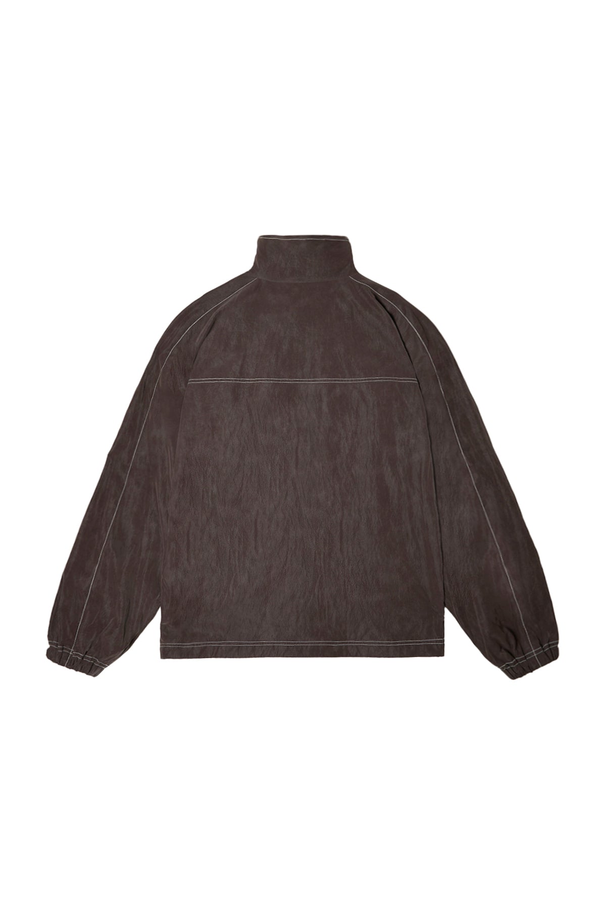 Matin Kim - Stitch Point High Neck Jumper (Brown) product image 2 | TRAB K-Fashion Australia