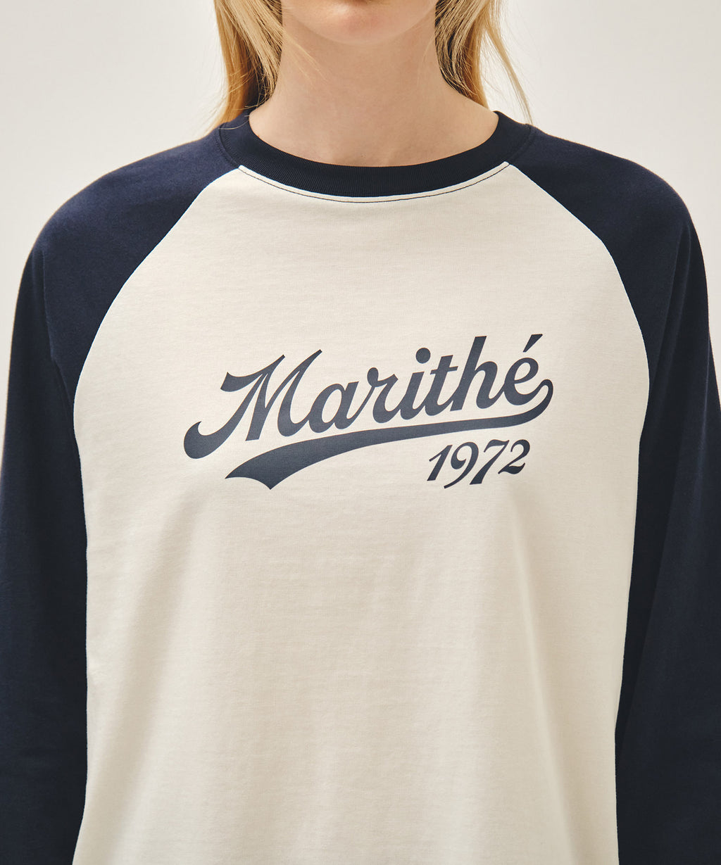 Marithe & Francois Girbaud - Sleeve Contrast Long Sleeve Tee (Navy) product image 4 | TRAB K-Fashion Australia