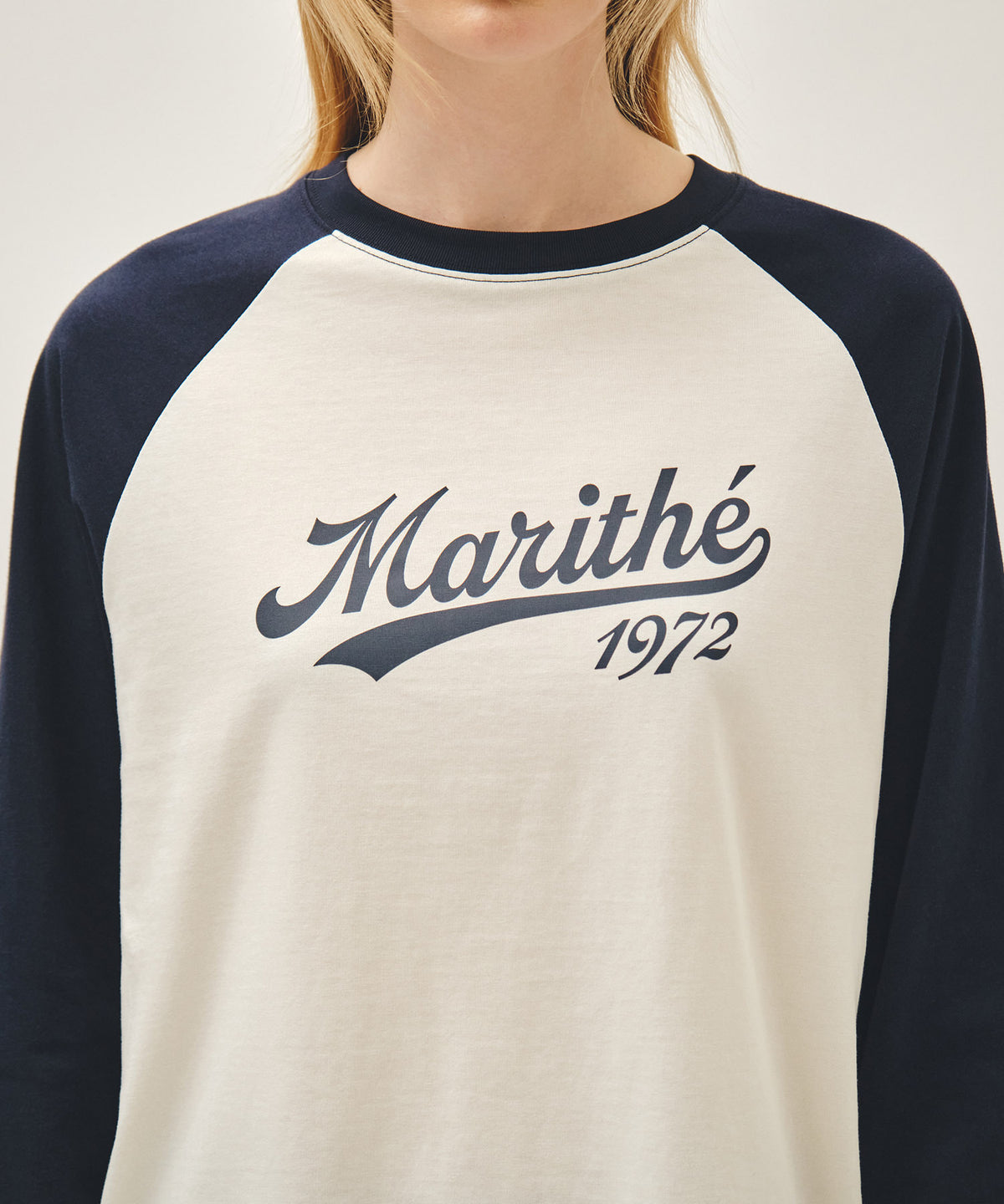 Marithe & Francois Girbaud - Sleeve Contrast Long Sleeve Tee (Navy) product image 4 | TRAB K-Fashion Australia