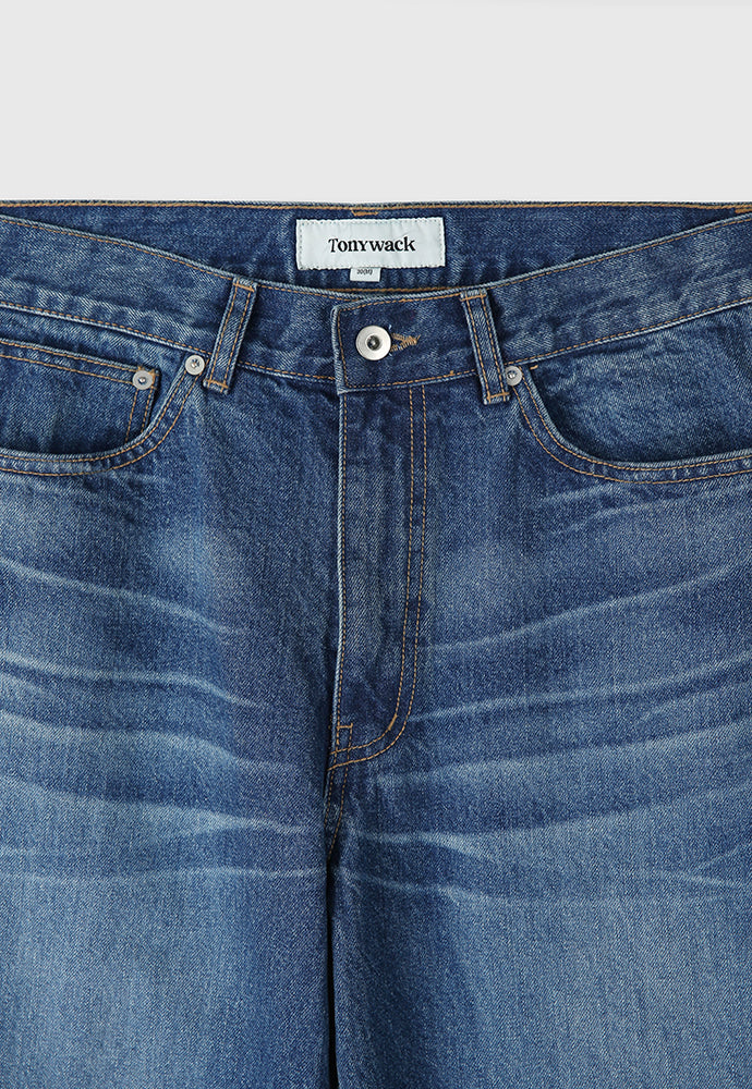 Tonywack - Straight Cut Denim Jeans (Mid Blue) product image 7 | TRAB K-Fashion Australia