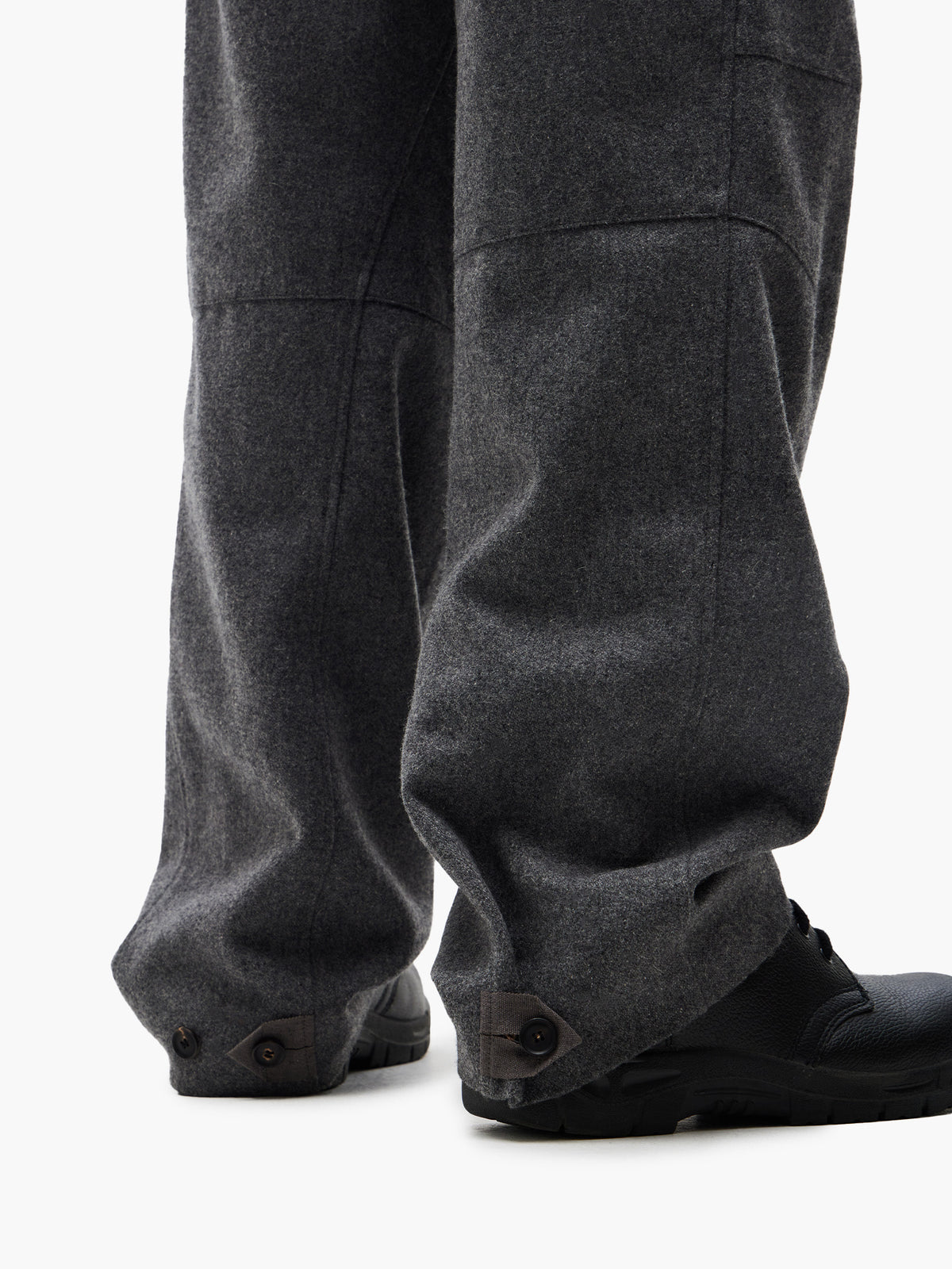 Jiyong Kim - Wool Dart Trousers (Grey) product image 8 | TRAB K-Fashion Australia