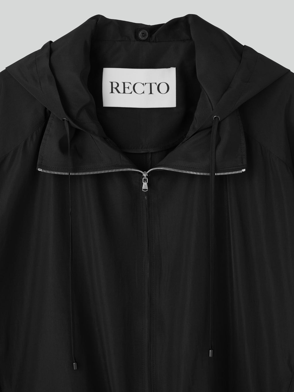 Recto - Silk Blend Technical Hoodie Jumper (Black) product image 12 | TRAB K-Fashion Australia