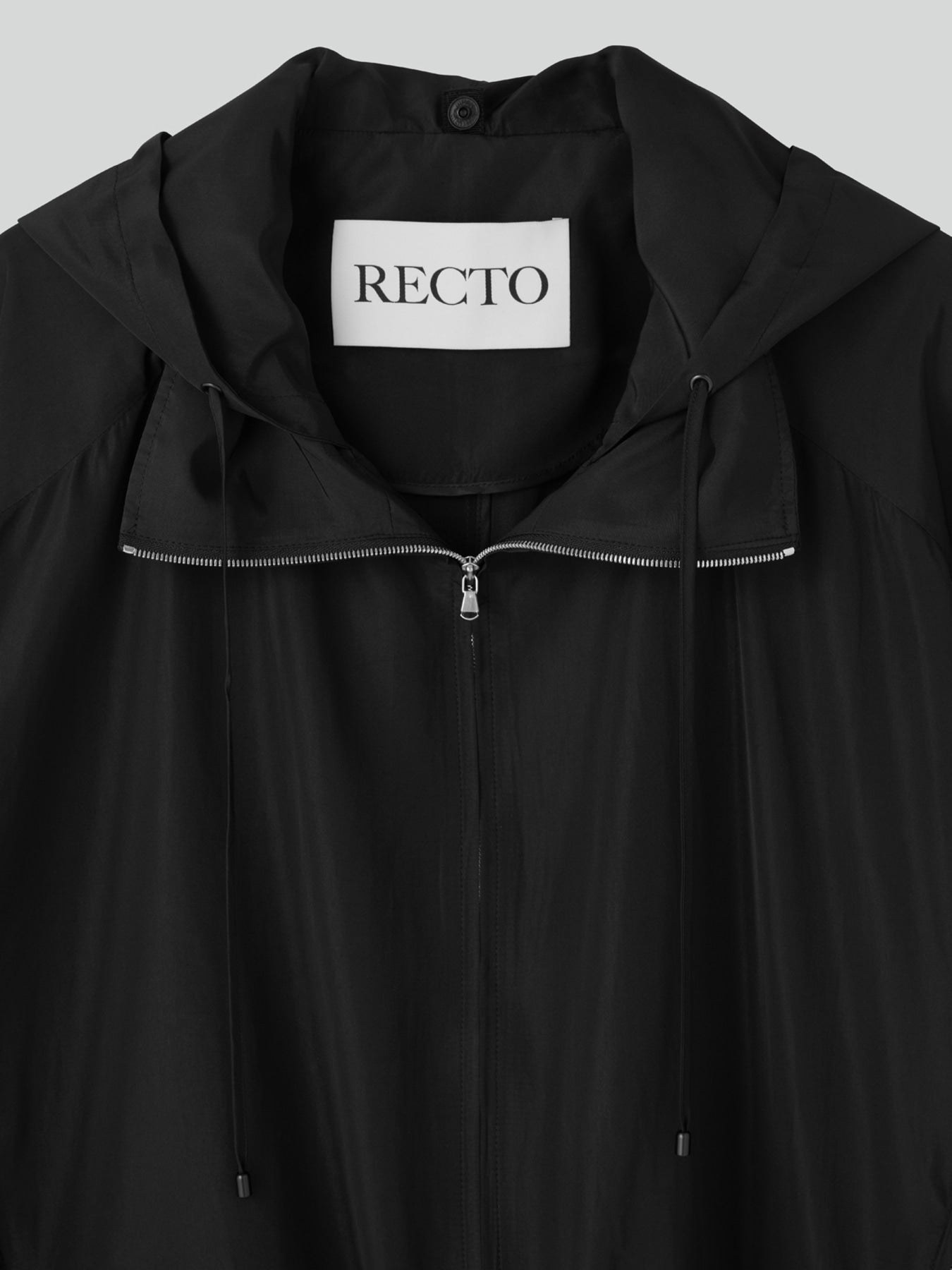 Recto - Silk Blend Technical Hoodie Jumper (Black) product image 12 | TRAB K-Fashion Australia