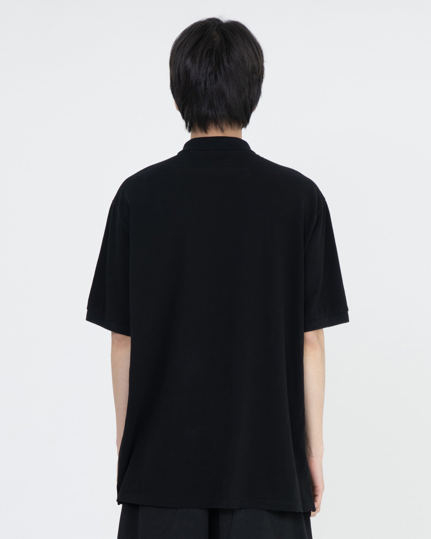 Brownyard - Vintage Cotton Pique Shirt (Black) product image 2 | TRAB K-Fashion Australia