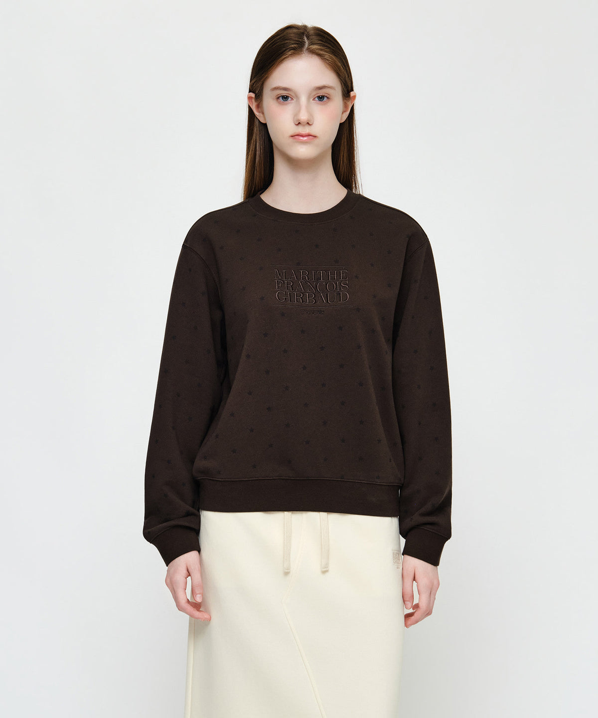 Marithe & Francois Girbaud - Classic Logo Sweatshirt (Brown) product image 1 | TRAB K-Fashion Australia