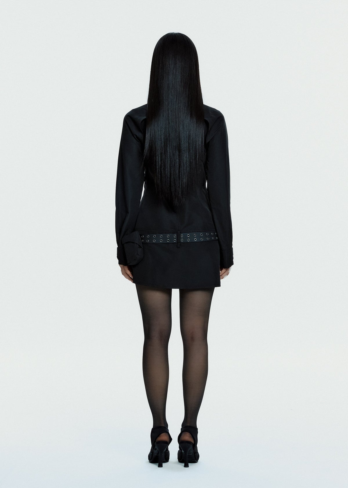 Hyein Seo - Convertible Dress w/ Detachable Mini Bag (Black) product image 8 | TRAB K-Fashion Australia