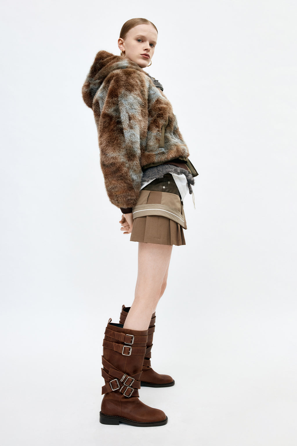 Andersson Bell - Vanessa Fur N2b Jacket (Brown) product image 10 | TRAB K-Fashion Australia