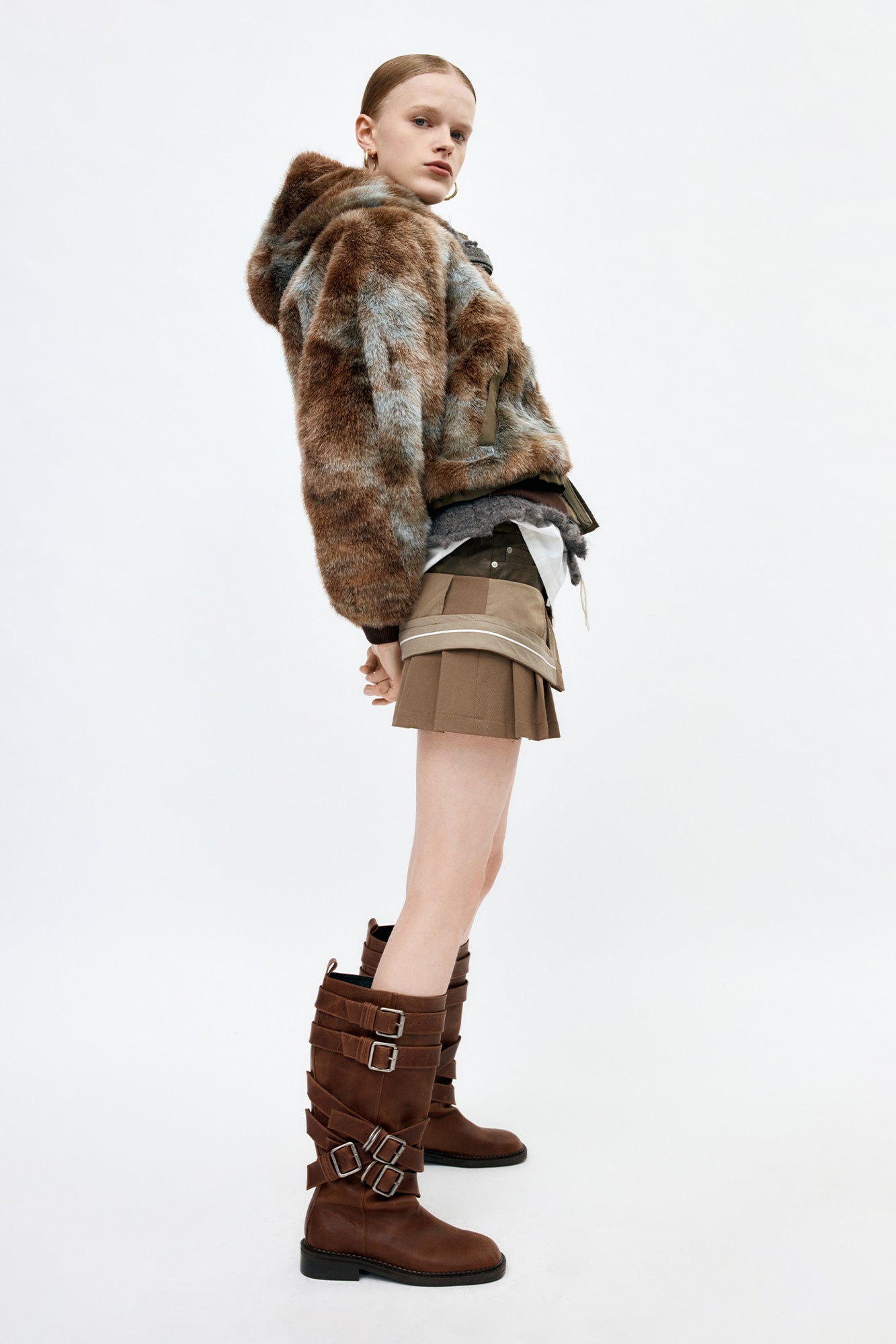 Andersson Bell - Vanessa Fur N2b Jacket (Brown) product image 10 | TRAB K-Fashion Australia