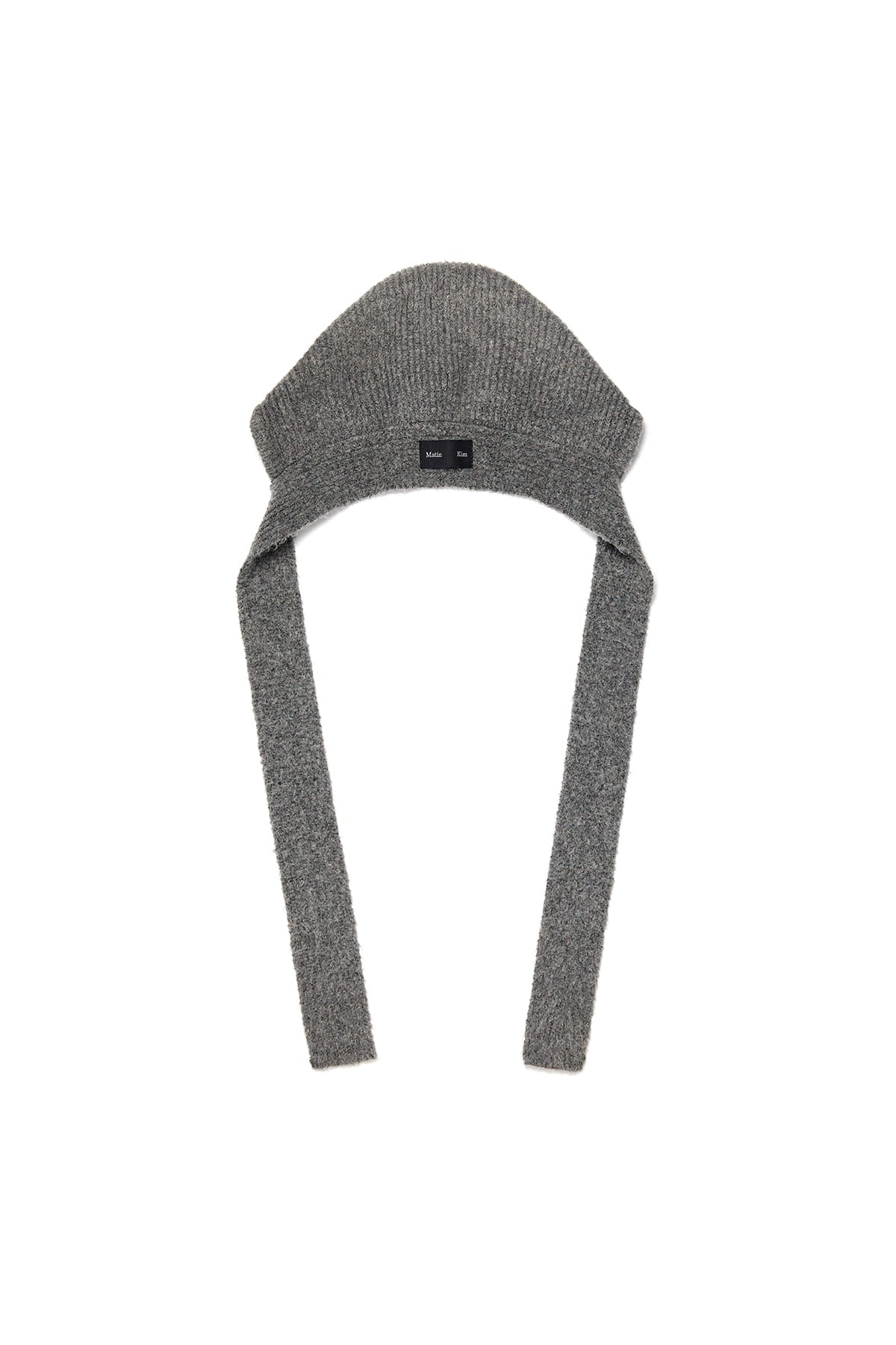 Matin Kim - Knit Strap Balaclava (Grey) product image 5 | TRAB K-Fashion Australia