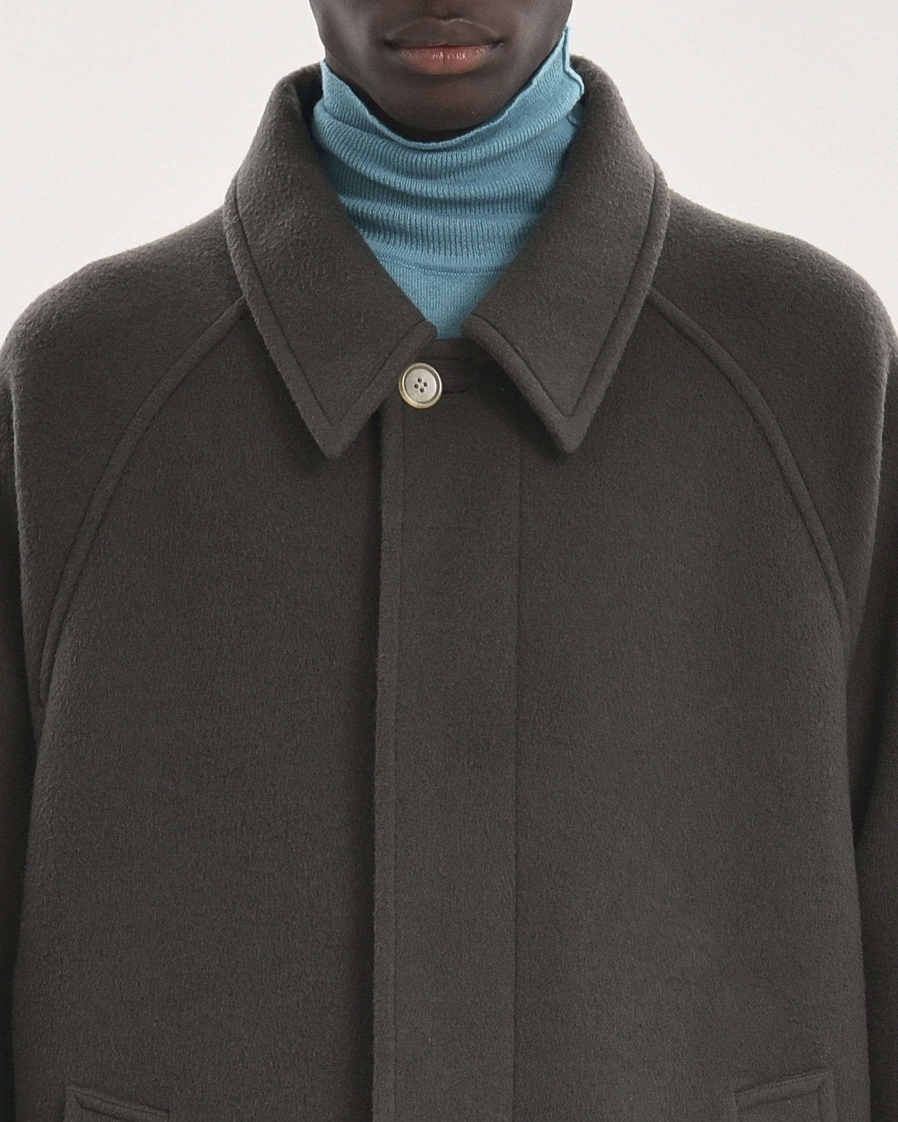 Brownyard - Balmacaan Coat (Olive Grey) product image 4 | TRAB K-Fashion Australia