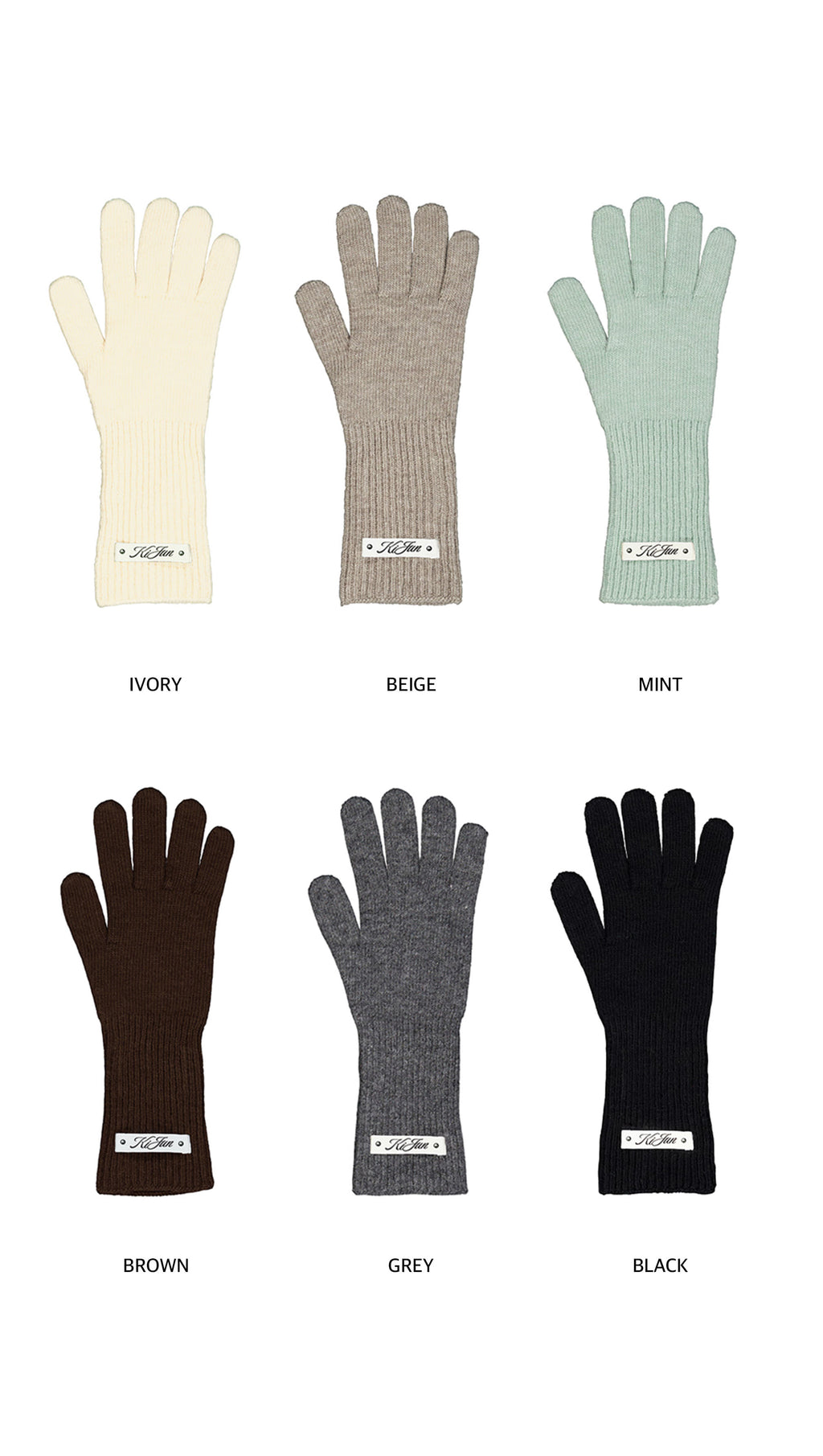 Kijun - Studded Logo Wool Gloves (6Colors) product image 19 | TRAB K-Fashion Australia