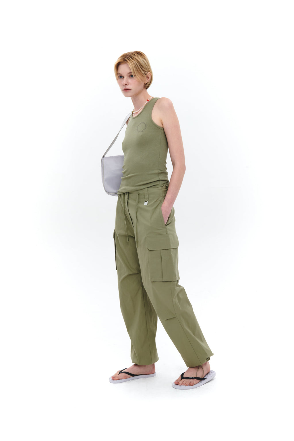 Matin Kim - Buckle Bag (Light Grey) product image 8 | TRAB K-Fashion Australia