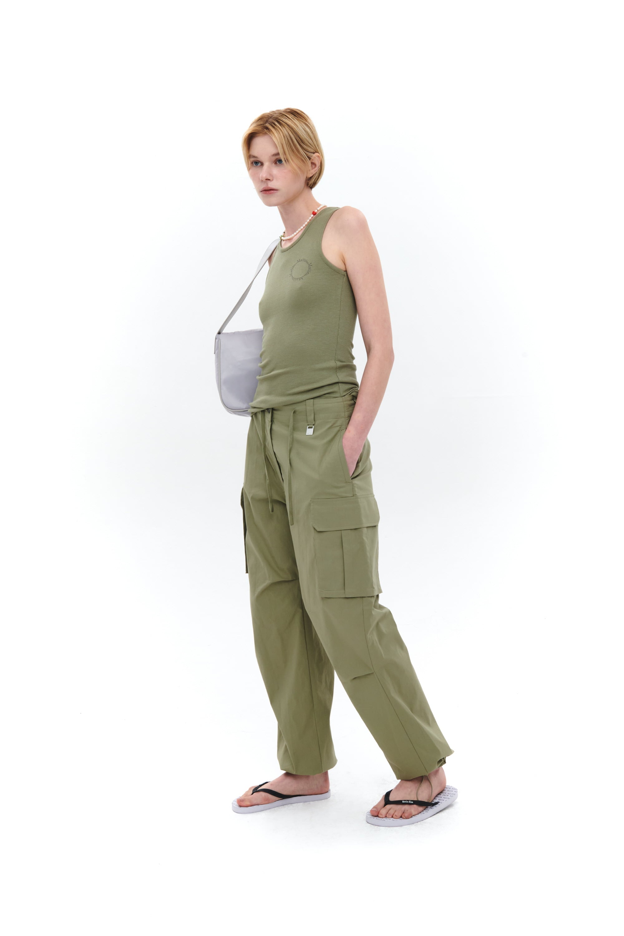 Matin Kim - Buckle Bag (Light Grey) product image 8 | TRAB K-Fashion Australia