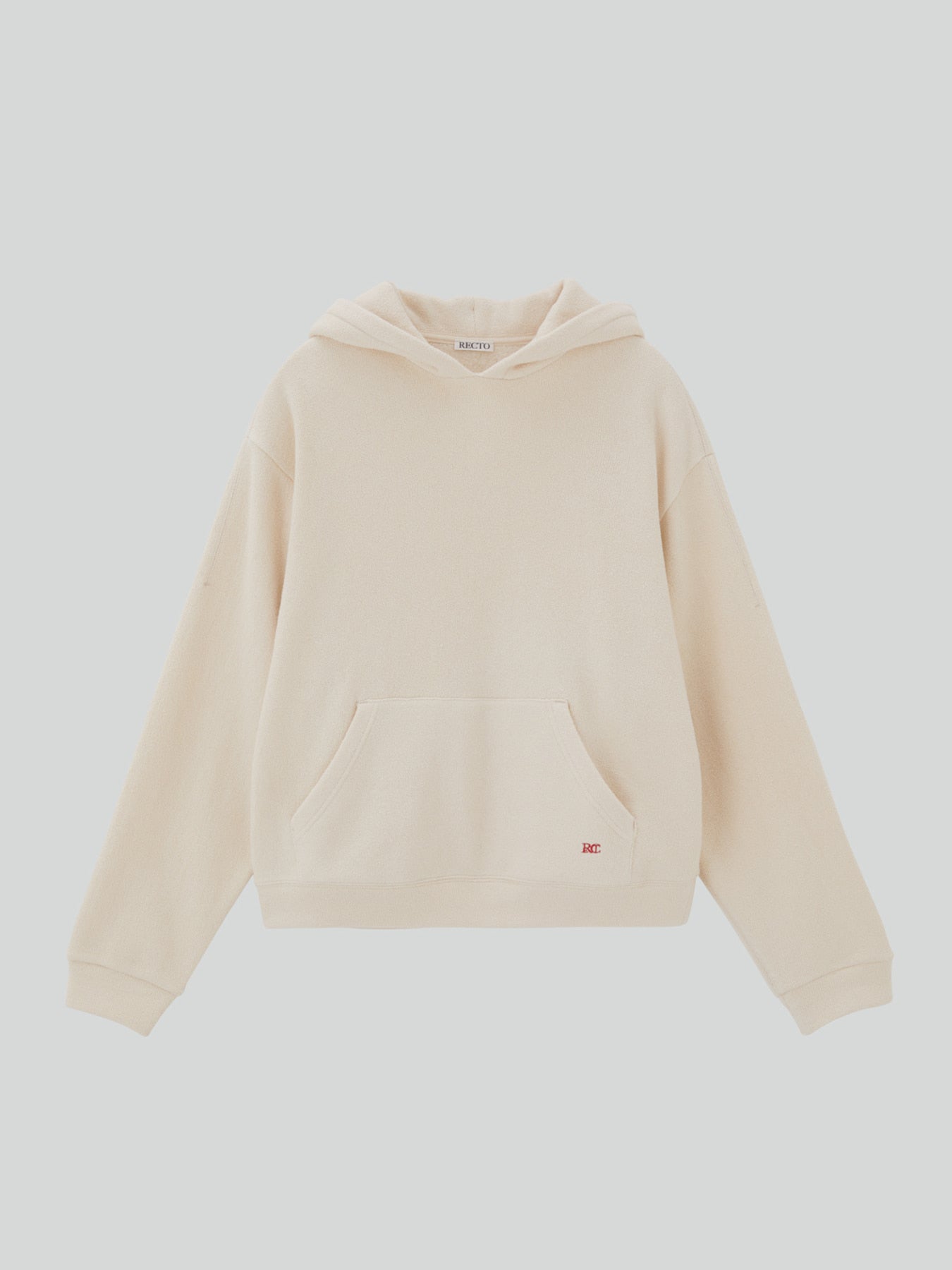 Recto - Rc Embroidered Hoodie (Oatmeal) product image 7 | TRAB K-Fashion Australia
