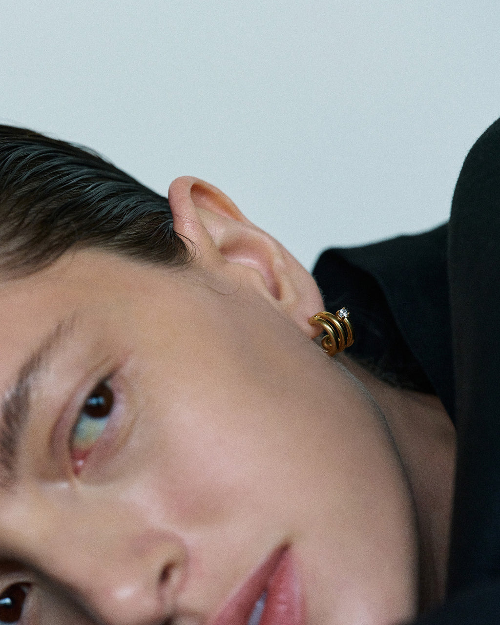 Numbering - Coil with Stone Earrings #8102 product image 3 | TRAB K-Fashion Australia