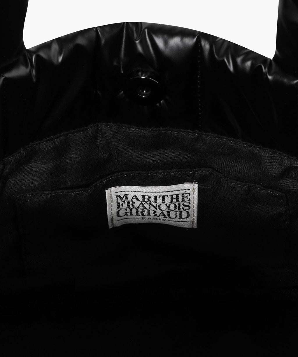 Marithe & Francois Girbaud - Classic Logo Matt Metallic Padding Bag (Black) product image 5 | TRAB K-Fashion Australia
