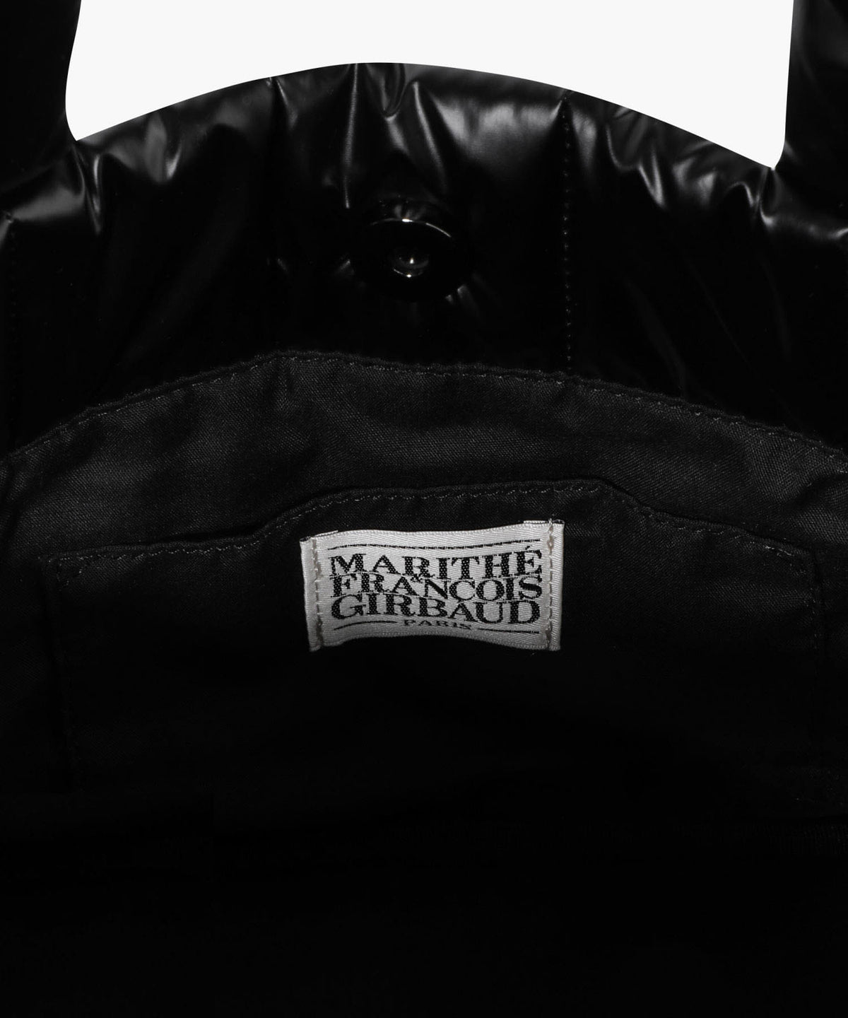 Marithe & Francois Girbaud - Classic Logo Matt Metallic Padding Bag (Black) product image 5 | TRAB K-Fashion Australia