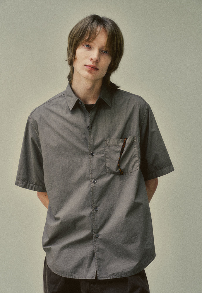 Art if acts - Garment Dyed Half Shirt (Brown) product image 5 | TRAB K-Fashion Australia