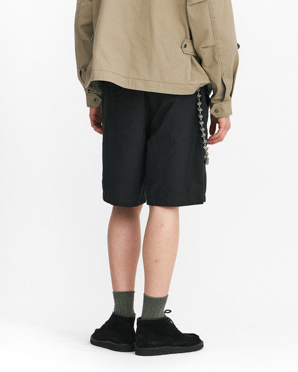 Eastlogue - Belted Cattleman Shorts (Black Linen) product image 8 | TRAB K-Fashion Australia