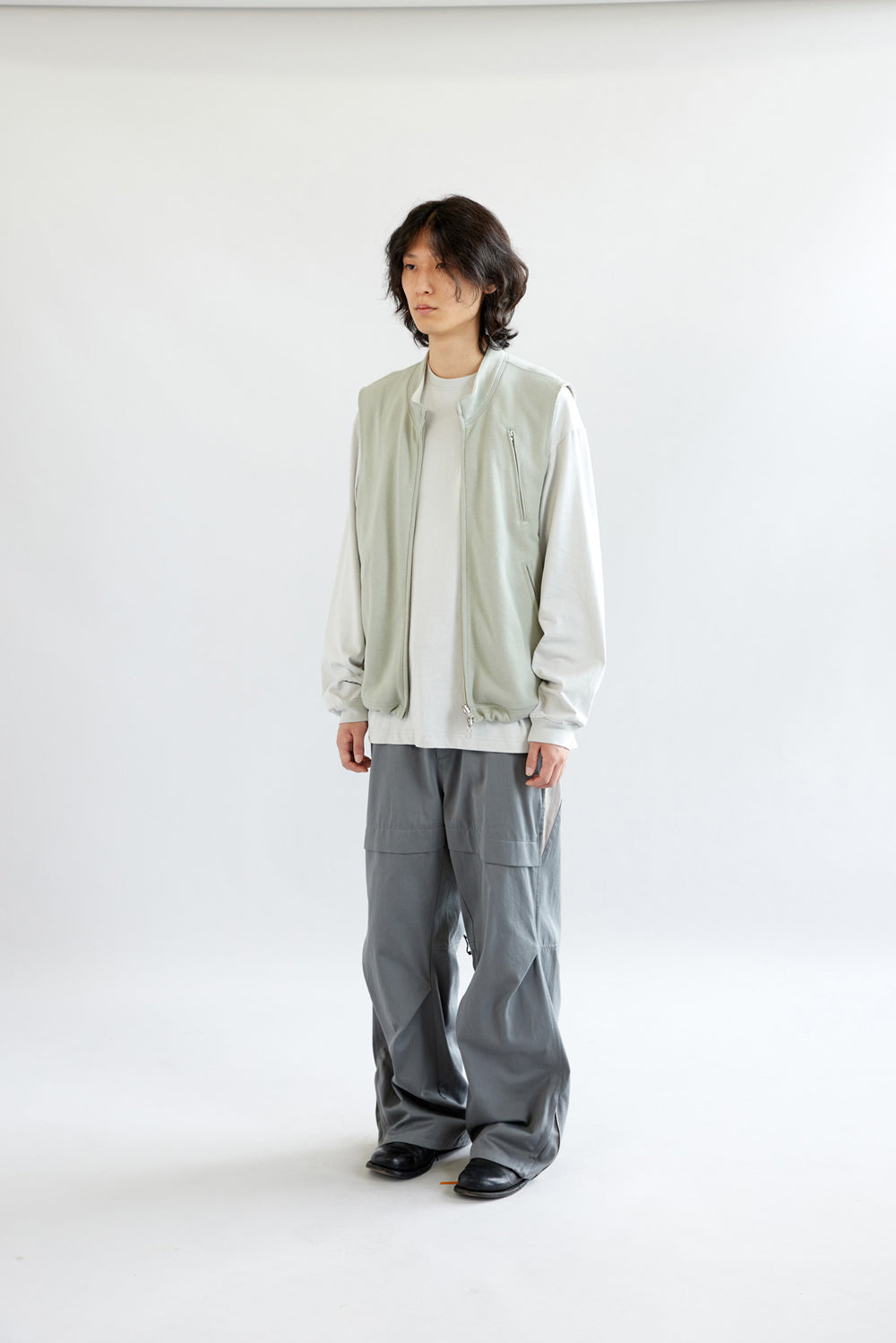 Hatchingroom - Reversible Jersey Vest Olive (Grey) product image 9 | TRAB K-Fashion Australia