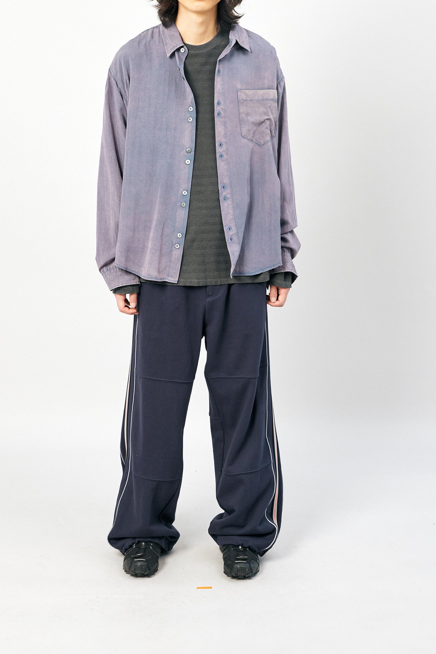 Hatchingroom - Wide Track Sweat Pants Washed (Navy) product image 6 | TRAB K-Fashion Australia