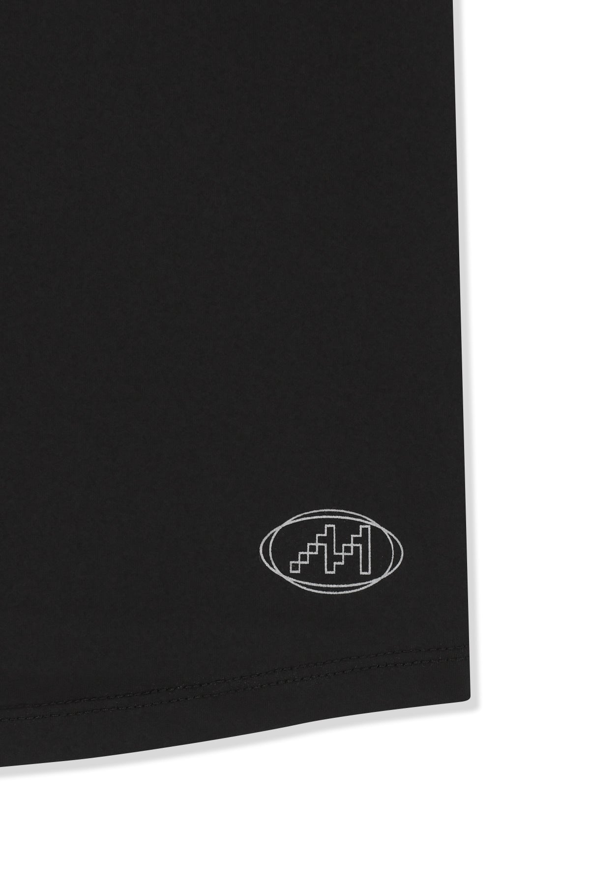 Matin Kim - Matin Pace Reflective Logo Slim Top (Black) product image 5 | TRAB K-Fashion Australia