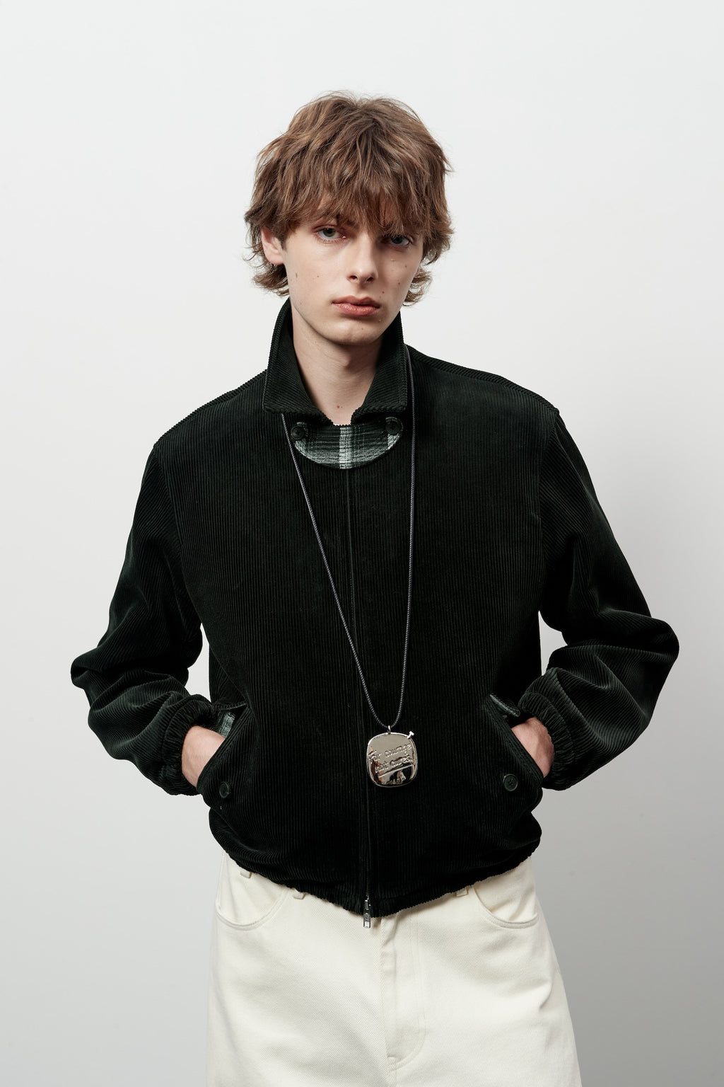 STU - Strap Corduroy Jacket (Black) product image 8 | TRAB K-Fashion Australia