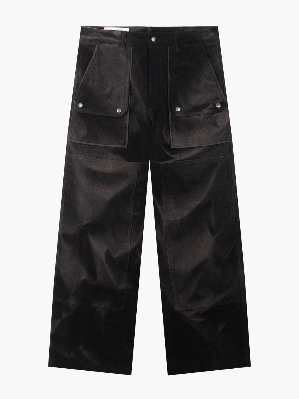 Jiyong Kim - Sun-Bleached Double-Knee Trousers (Black) product image 7 | TRAB K-Fashion Australia