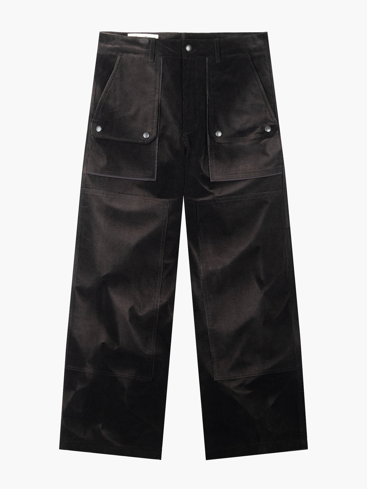 Jiyong Kim - Sun-Bleached Double-Knee Trousers (Black) product image 7 | TRAB K-Fashion Australia