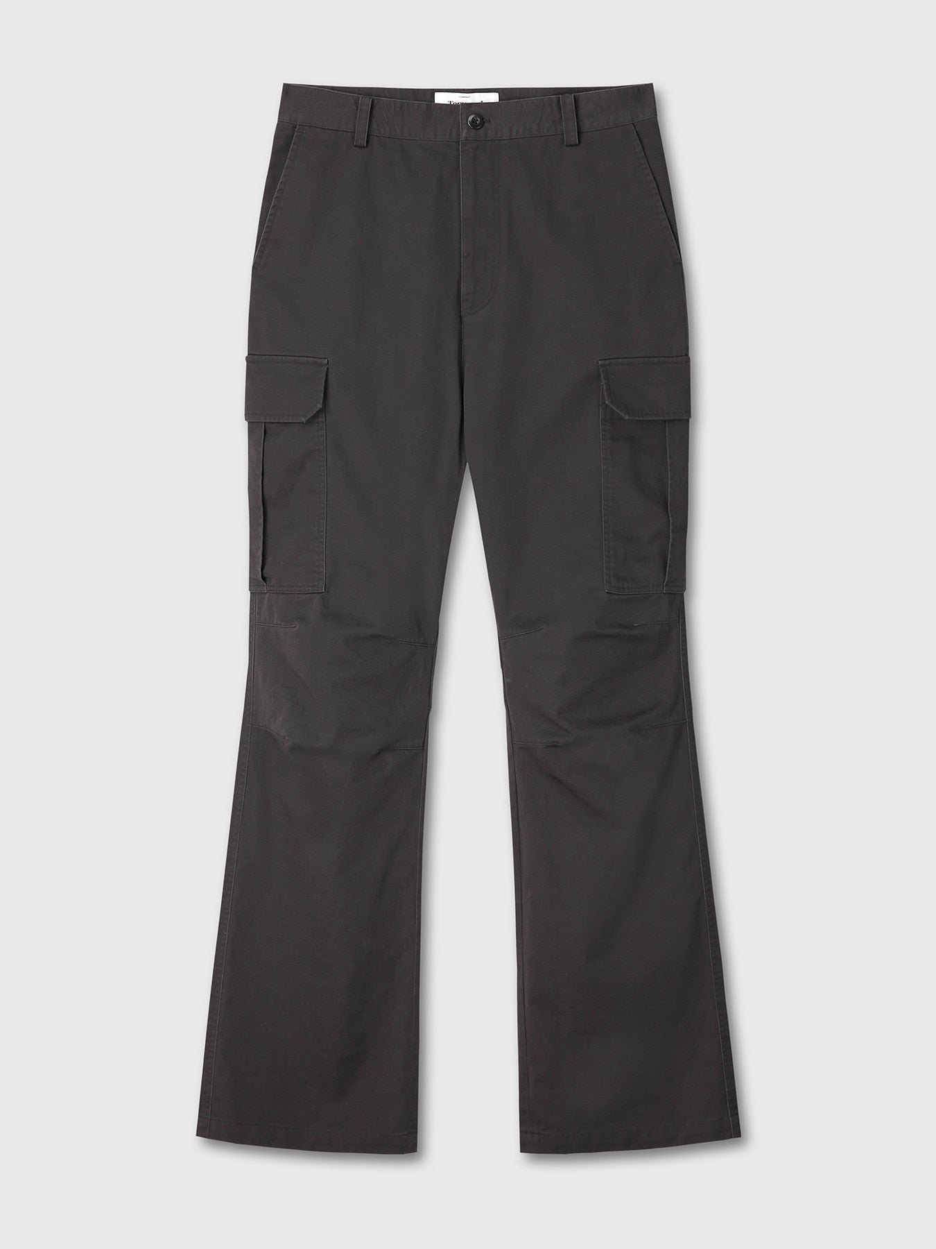 Tonywack - Washed Cotton Loose Flared Cargo Pants (Ebony) product image 8 | TRAB K-Fashion Australia