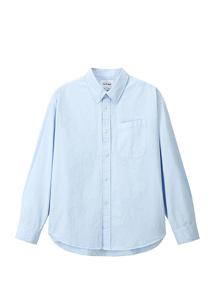 Art if acts - Padre Garment-dyed Shirt (Sky Blue) product image 7 | TRAB K-Fashion Australia