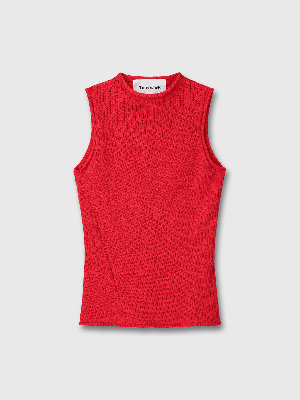 Tonywack - Cotton Twisted Sleeveless Knit (Red) product image 10 | TRAB K-Fashion Australia