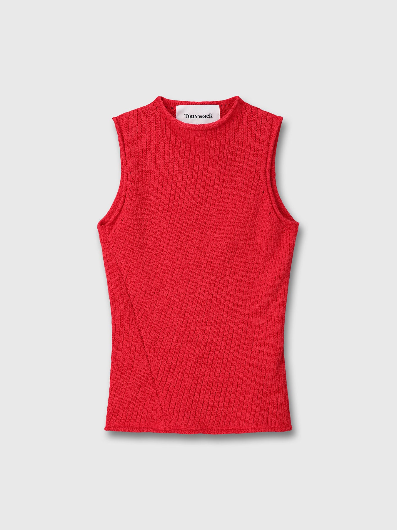Tonywack - Cotton Twisted Sleeveless Knit (Red) product image 10 | TRAB K-Fashion Australia