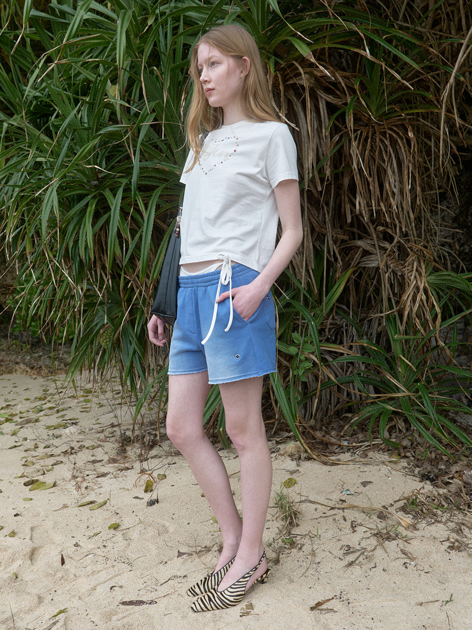 Kijun - Pebble Heart Tee (Off-White) product image 4 | TRAB K-Fashion Australia